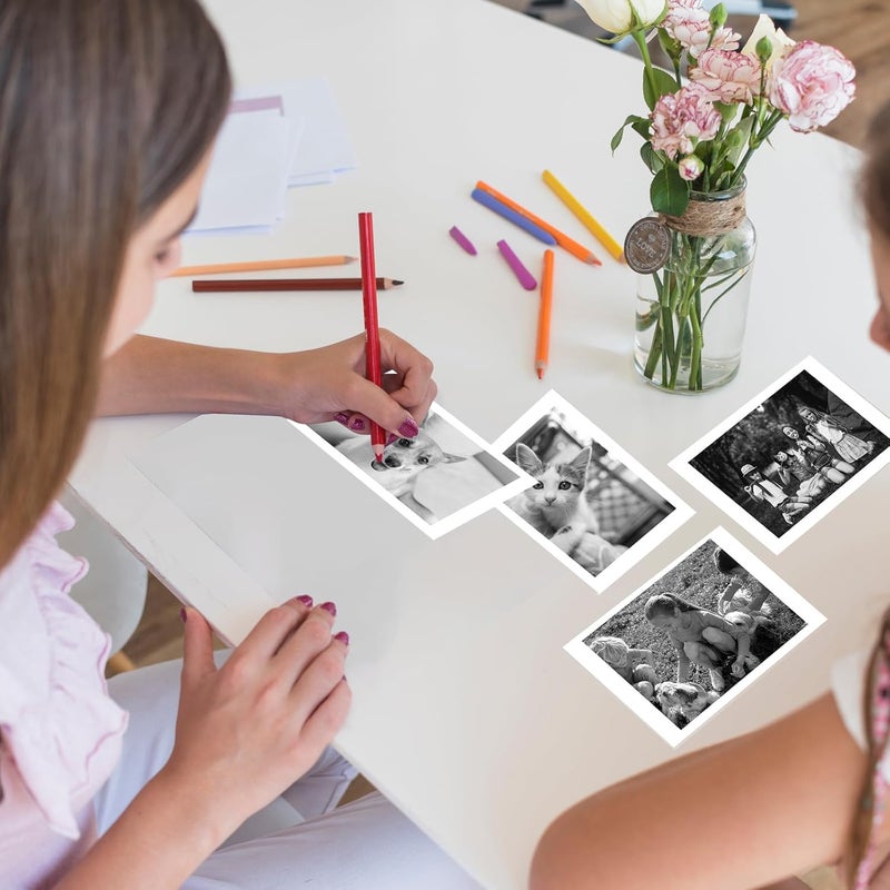 Phetium 25 Rolls Kids Camera Instant Print Refill Paper Set, HD Printing Thermal Paper for Most Kids Instant Camera Photo Print (White-25 Rolls) - Image 4